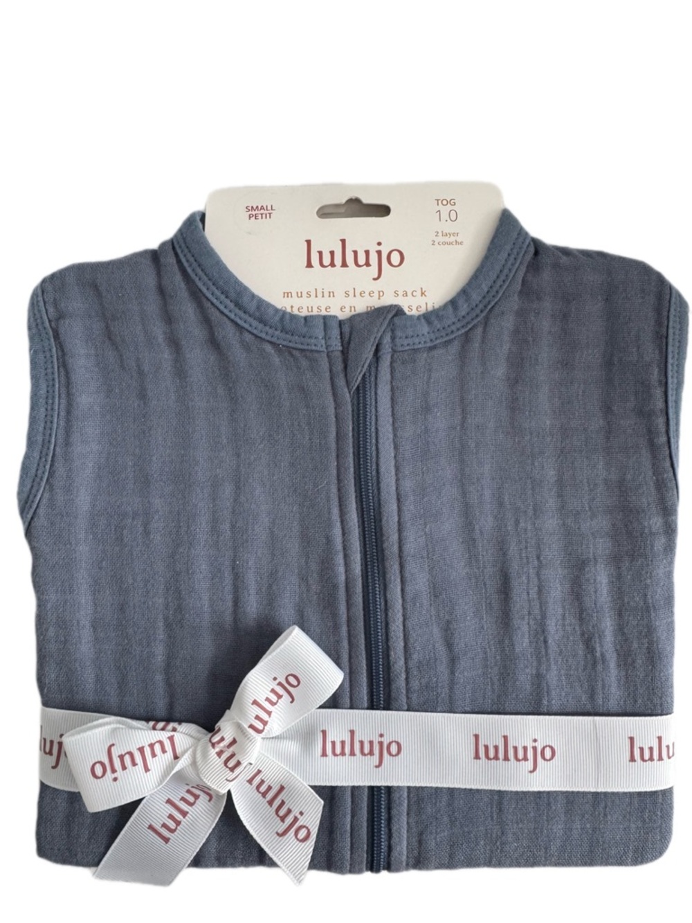 Lulujo Baby Sleep Sack Wearable Blanket 100% Cotton Sleeveless w/ Zipper Closure